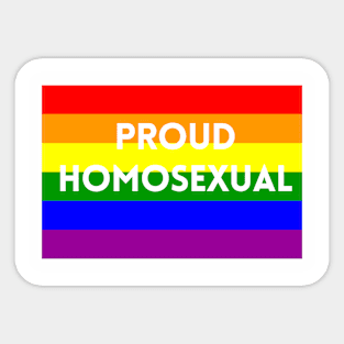 Proud Homosexual Sticker